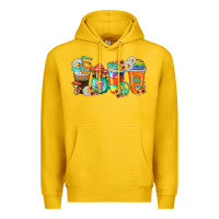 Lemon hippie coffee cups Premium Hoodie - texasbilliewilder