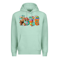 Seafoam hippie coffee cups Premium Hoodie - texasbilliewilder