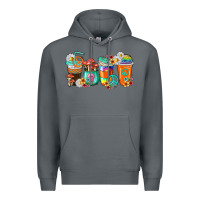 Rock hippie coffee cups Premium Hoodie - texasbilliewilder
