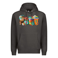 Smoke hippie coffee cups Premium Hoodie - texasbilliewilder