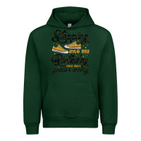 Forest Green stepping into my birthday with god s grace and mer Urban Hoodie - MaliasSmallBusiness