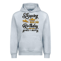 Heather Grey stepping into my birthday with god s grace and mer Urban Hoodie - MaliasSmallBusiness