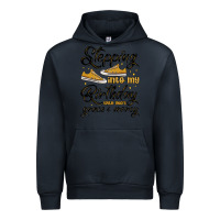 Navy stepping into my birthday with god s grace and mer Urban Hoodie - MaliasSmallBusiness