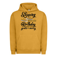 Pigment Peanut Butter stepping into my birthday with god s grace and mer Urban Hoodie - MaliasSmallBusiness