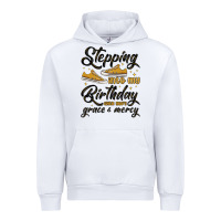 White stepping into my birthday with god s grace and mer Urban Hoodie - MaliasSmallBusiness