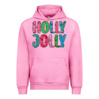 Fuchsia Pink holly jolly Urban Hoodie - MaliasSmallBusiness