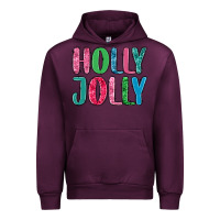 Mauve Wine holly jolly Urban Hoodie - MaliasSmallBusiness