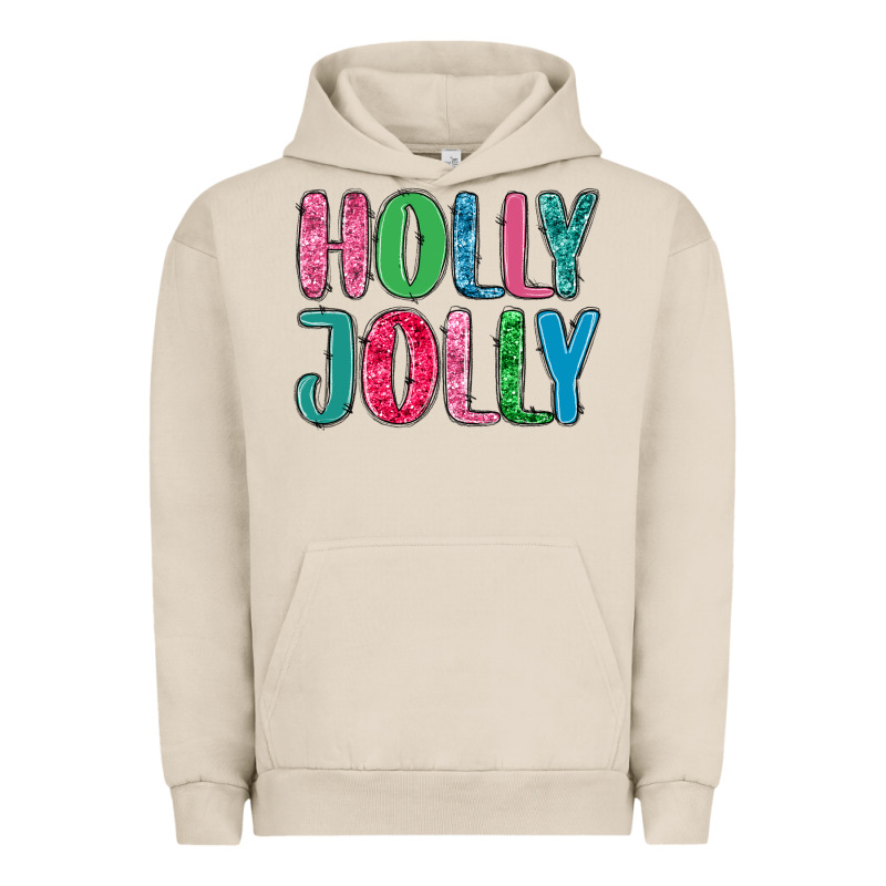 Holly Jolly Urban Hoodie by MaliasSmallBusiness | Teevron