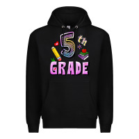 Black Fifth Grade Premium Hoodie - RanaPortraitStore
