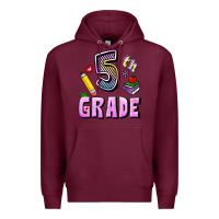 Burgundy Fifth Grade Premium Hoodie - RanaPortraitStore