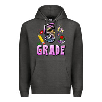 Charcoal Heather Fifth Grade Premium Hoodie - RanaPortraitStore
