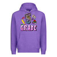 Purple Fifth Grade Premium Hoodie - RanaPortraitStore