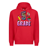 Red Fifth Grade Premium Hoodie - RanaPortraitStore