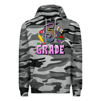 Slate Camo Fifth Grade Premium Hoodie - RanaPortraitStore