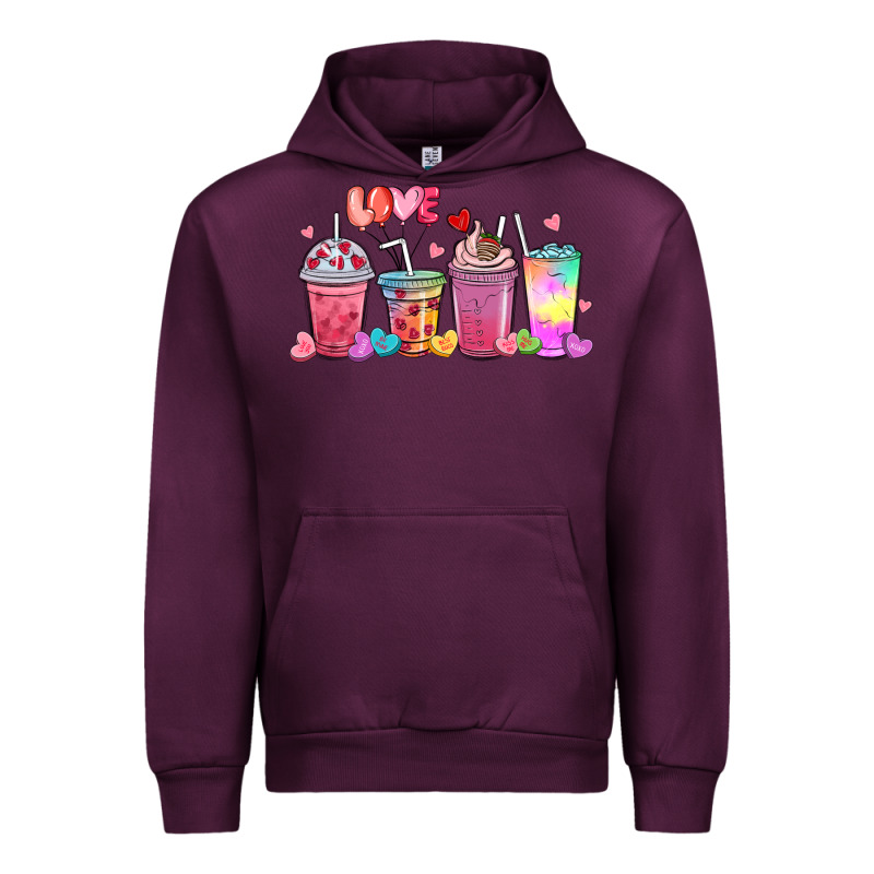 Love Coffee Cups Urban Hoodie by MaliasSmallBusiness | Teevron