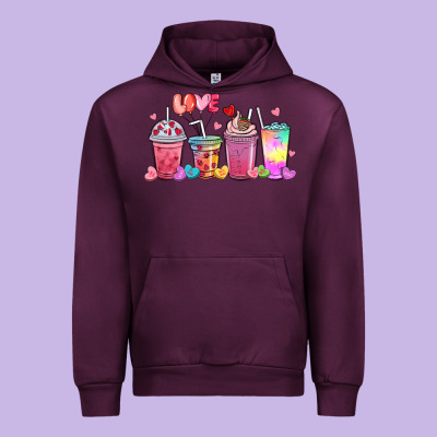 Urban Hoodie love coffee cups