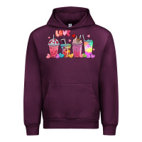 Mauve Wine love coffee cups Urban Hoodie - MaliasSmallBusiness