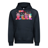 Navy love coffee cups Urban Hoodie - MaliasSmallBusiness