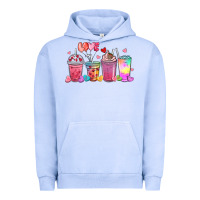 Pigment Grape Ice love coffee cups Urban Hoodie - MaliasSmallBusiness
