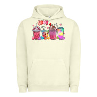 Pigment Pistachio love coffee cups Urban Hoodie - MaliasSmallBusiness