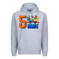 Heather Grey Fifth Grade Premium Hoodie - RanaPortraitStore