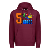 Burgundy Fifth Grade Premium Hoodie - RanaPortraitStore