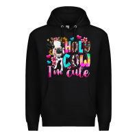 Black holy cow  m cute Premium Hoodie - texasbilliewilder