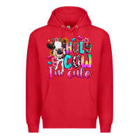 Red holy cow  m cute Premium Hoodie - texasbilliewilder