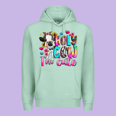 Premium Hoodie holy cow  m cute