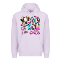 Lilac holy cow  m cute Premium Hoodie - texasbilliewilder