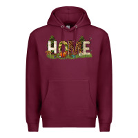 Burgundy home camping Premium Hoodie - texasbilliewilder