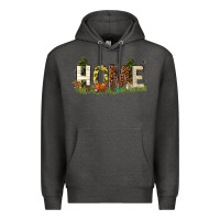 Charcoal Heather home camping Premium Hoodie - texasbilliewilder