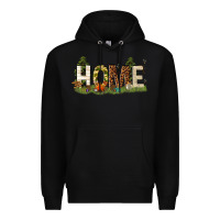 Black home camping Premium Hoodie - texasbilliewilder