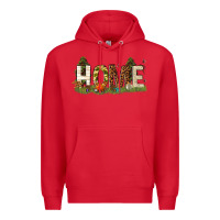 Red home camping Premium Hoodie - texasbilliewilder