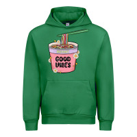 Emerald instant good vibes noodles Urban Hoodie - MaliasSmallBusiness