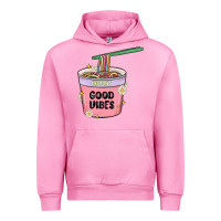Fuchsia Pink instant good vibes noodles Urban Hoodie - MaliasSmallBusiness