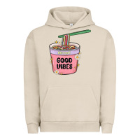 Pigment French Oak instant good vibes noodles Urban Hoodie - MaliasSmallBusiness