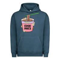 Pigment Midnight Navy instant good vibes noodles Urban Hoodie - MaliasSmallBusiness
