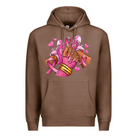 Chestnut Breast Cancer afro girl sneakers Premium Hoodie - RanaPortraitStore