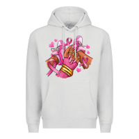 Dove Grey Breast Cancer afro girl sneakers Premium Hoodie - RanaPortraitStore