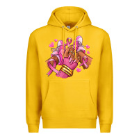 Lemon Breast Cancer afro girl sneakers Premium Hoodie - RanaPortraitStore