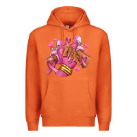 Carrot Breast Cancer afro girl sneakers Premium Hoodie - RanaPortraitStore
