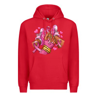 Red Breast Cancer afro girl sneakers Premium Hoodie - RanaPortraitStore