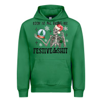 Emerald look at me being all festive and shit Urban Hoodie - MaliasSmallBusiness