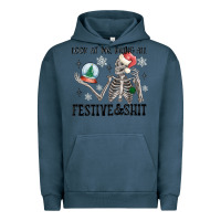 Pigment Midnight Navy look at me being all festive and shit Urban Hoodie - MaliasSmallBusiness