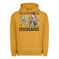 Pigment Peanut Butter look at me being all festive and shit Urban Hoodie - MaliasSmallBusiness