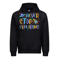 Black never stop exploring Urban Hoodie - MaliasSmallBusiness