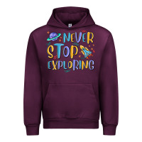 Mauve Wine never stop exploring Urban Hoodie - MaliasSmallBusiness