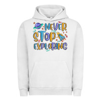 Pigment Lunar Rock never stop exploring Urban Hoodie - MaliasSmallBusiness