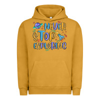 Pigment Peanut Butter never stop exploring Urban Hoodie - MaliasSmallBusiness